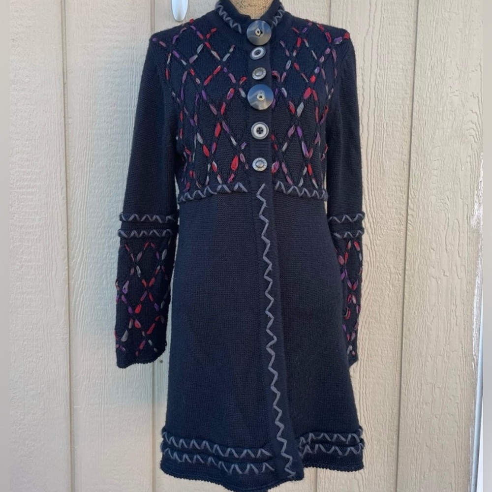Z women’s wool blend sweater coat.